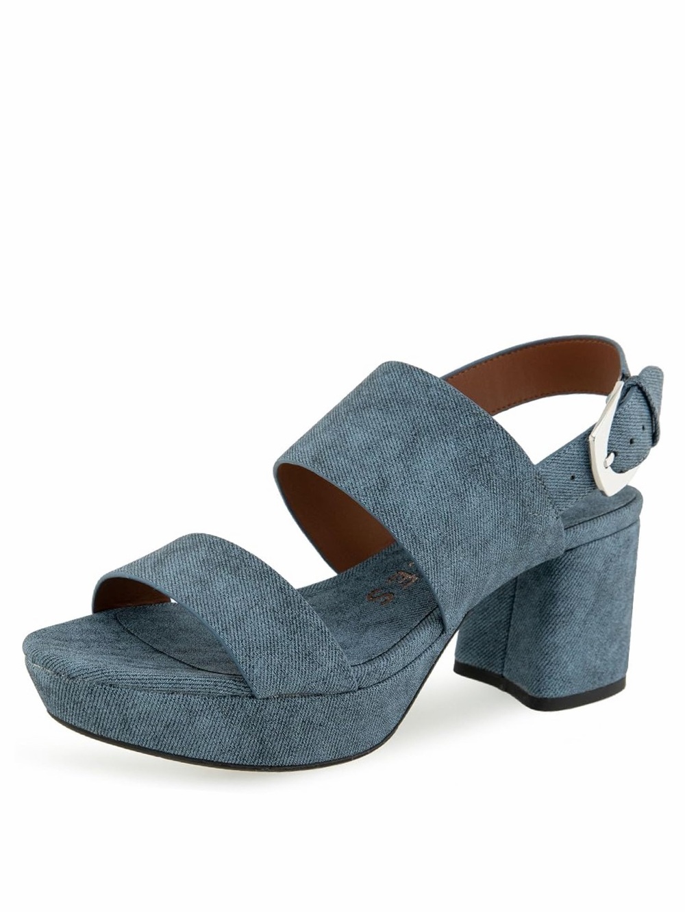 NWT Aerosoles Women's Camilia Platform Sandal Blue Jean Denim 10